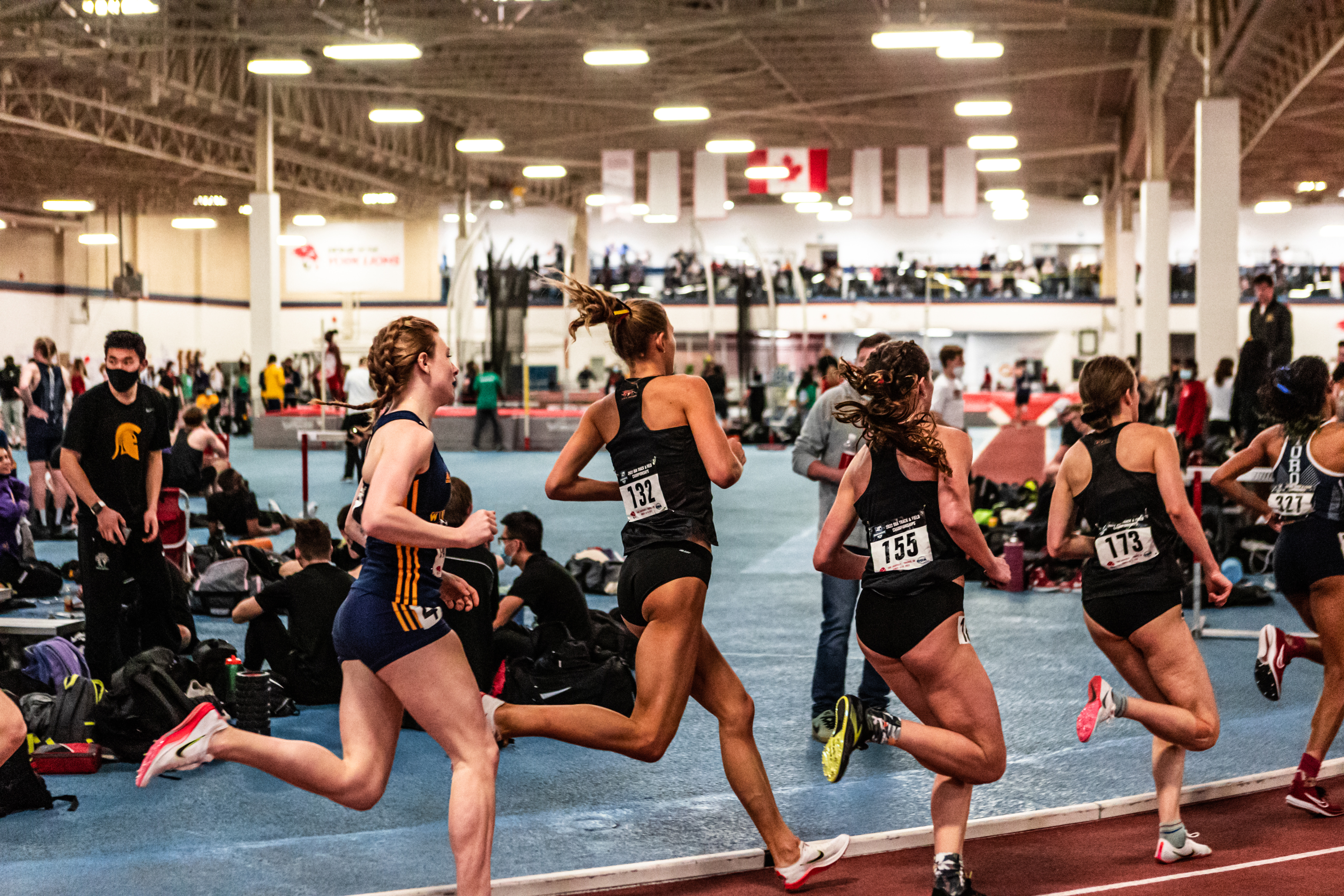 Kiana Gibson on the track
